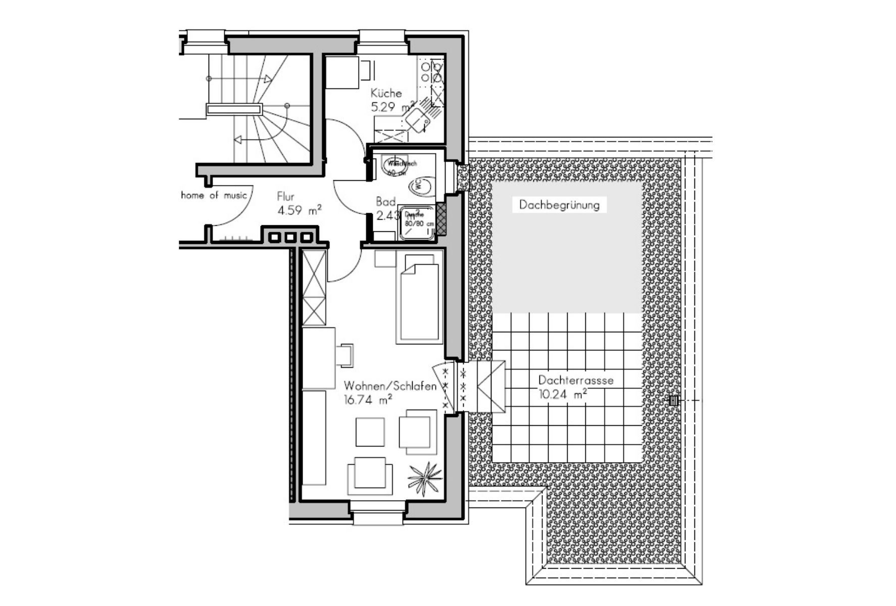 FeWo Home of Music Grundriss